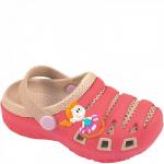 1632 роз/беж Пляжная обувь для девочек (24-29)/18