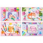 Альбом для рисования 12л., А4, на скрепке BG Веселые зверята, эконом, АР4ск12 9902