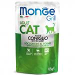 Monge Cat Grill Pouch паучи для взрослых кошек итальянский кролик 85 г