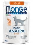 Monge Cat Monoprotein Pouch паучи для кошек утка 85 г