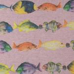 Ангора принт "Рыбки", пепельная роза