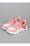 Кроссовки Jump 3-2022-R03 на шнурках и липучке розовый/белый
