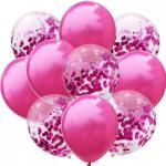 Воздушные шары "Конфетти" Pink 10шт