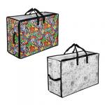 BY В ГОСТЯХ У СКАЗКИ Кофр для крупных вещей с окном на молнии, 60х40х25см, 3 ручки, спанбонд, 2 диз.