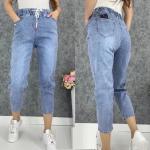 Джинсовые брюки пояс резинка ZU60