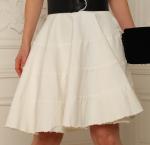 Юбка джинсовая жен. Ossa белый