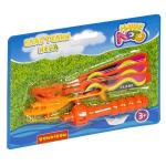 Вертолёт с запускающим устройством, Bondibon "Властелин неба", серия "Наше Лето", жёлто-оранжевый, C