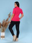 Водолазка женская, рибана с лайкрой, малина (837-10)
