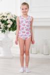 Комплект детский из майки и трусиков из кулирки Розовые розы