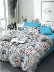 Комплект постельного белья рис.4296-1+4296а-1 Диджей
