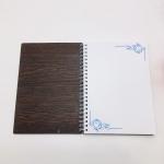 Блокнот с деревянной обложкой размер 20*15 см Among Us