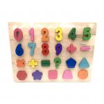 Деревянная игрушка (цифры и формы, доска-сортер) (арт. 93-90)