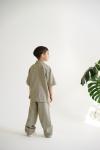 Брюки Лён зеленый чай