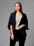Жилет из льна 7-31А черный люрекс