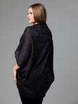 Жилет из льна 7-31А черный люрекс