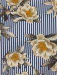 Барби принт "Лотос на полоске", сине-белый6