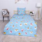 Детское постельное белье из бязи 1.5 сп 4098/2 Облачко голубой