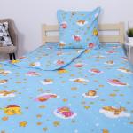 Детское постельное белье из бязи 1.5 сп 4098/2 Облачко голубой