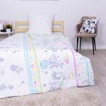 Детское постельное белье из поплина 1.5 сп 10830/1 Слоник