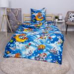 Детское постельное белье из бязи 1.5 сп 10074/1 Космики