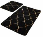 INFINITY Комплект ковриков для ванной (Чёрный), (50*80 см. и 40*50 см), акрил.