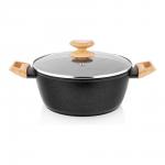 Кастрюля с крышкой YORK 24*10 см, 4л (индукция)