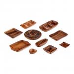 Блюдо прямоугольное ORGANIC, 3 отделения, 23х11см