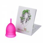 Менструальная чаша, размер M, цвет малина