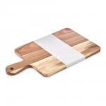 Доска сервировочная с ручкой STATE, 39,5*22*1,5 см, белый мрамор