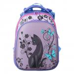 254-269 Рюкзак школьный GC MYSTERY CAT, 2 отд. на молнии, 2 кармана,эргономичная спинка. Non-branded