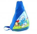 19820 Рюкзак треугольный Смурфики. Non-branded