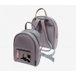 7032101 Рюкзак Black Cat, сиренево-серый кожзам. Non-branded