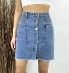 Джинсовая юбка на пуговках 5827 Z60