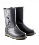 Сапоги мужские Сибирь, черные, войлочная подошва