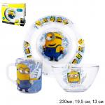 Набор посуды 3 предмета Миньоны 2 Селфи / 297062 //