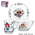 Набор посуды 3 предмета L.O.L. Surprise! Dollsaregogo / 288529 // стекло