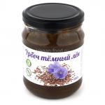 Урбеч из семян темного льна, 500 гстеклянная банка, упаковано под вакуумом