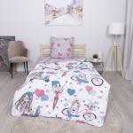 Детское постельное белье из бязи 1.5 сп 7486-1/7487-1 Прованс с 1 нав. 70/70