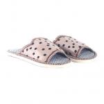 Д 4155 Тапочки домашние открытые бежевый