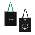 BY Сумка-шоппер, 38x42см, "Приколы", внутр.карман, длинные ручки 58 см, черный ПЭ под ткань, 2диз.