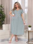 - Платье бохо "Зеленый горошек" (М-750)