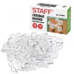 Кнопки силовые прозрачные STAFF 50 шт, арт. 227804