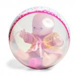 XM638/2  ПУПС  12.5 см В ЖЕЛТОМ ХАЛАТЕ ( винилпласт, текстильное волокно)