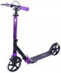 БЕЗ УПАКОВКИ Самокат 2-колесный Sigma 200 мм, ручной тормоз, черный/фиолетовый