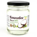 Масло кокосовое Extra virgin Vegan Food, 500 мл первый холодный отжим, бережная фильтрация, стеклянная банка, упаковано под вакуумом