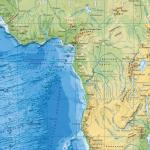 Карта настенная на рейках. Мир Физический. М1:27,5 млн. 101х69 см. ЛАМ ГЕОДОМ