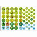 Книжка с наклейками. Серия Развивающие наклейки. В лесу. 21*28,5 см. ГЕОДОМ