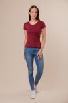 Женская футболка B165 винная