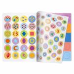 Книжка с наклейками. Серия Развивающие наклейки. Счёт и формы. 21*28,5 см. ГЕОДОМ