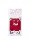 LARMINI Колготки LR-C-BEAR-000001, цвет бордовый/кремовый